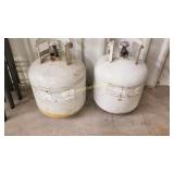 2 Small Propane Bottles