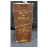 Antique 1911 HEALTH & LONGEVITY Book Fully
