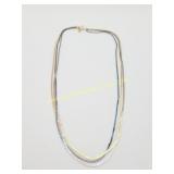 Multi Color Triple Strand Necklace
