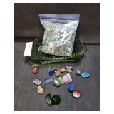 Crafting Lot Small Multicolor Glass Pieces
