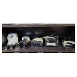 Mix Lot Of Microscope Parts - Eye Pieces, Tray,