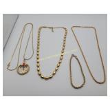 Gold Tone Jewelry Collection