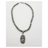 Vintage Kambaba Jasper & Sterling Silver Necklace