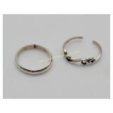 Sterling Silver Toe Rings