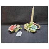 Vintage Capodimonte Decorative Floral Porcelain