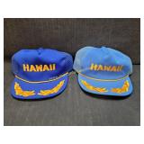 2) Vintage HAWAII Trucker Style Hats