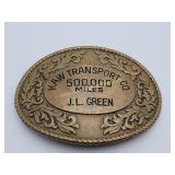 Vintage Kaw Transport Co Belt Buckle
