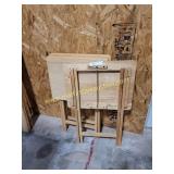 3) Wood TV Trays Folding Trays