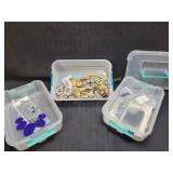 3 Piece Organizer w Crafting Jewelry - Broken