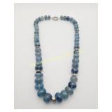 Vintage Natural Blue Chunky Sapphire & Sterling