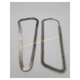 Interesting Vintage Silver Tone Necklaces