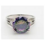 Sterling Silver & Mystic Topaz? Ring