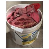Bucket Of Mix Wipe Rags