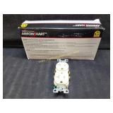 New 10 Pack Almond Duplex Electrical Receptacles