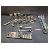 Mix Lot Of Sockets - Mostly Craftsman 1/2' Drive