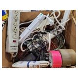 Mix Lot Power Strips, Small Extension Cords &