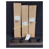 3) New 4 Light Bathroom Fixture, Bronze Finish by