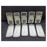 Qty 5 - Texas Instruments TI-36X Solar
