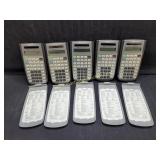 Qty 5 - Texas Instruments TI-36X Solar