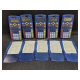 Qty 5 - Texas instruments TI-15 Explorer