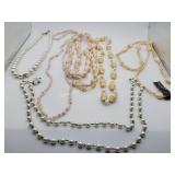 Seashells & Faux Pearls Necklace Collection