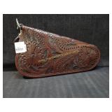 Tooled Leather Gun Pouch - 13' x 8'