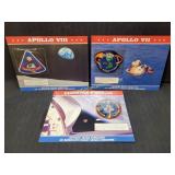 3) NASA Patches Apollo VIII & Discovery STS-95
