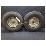 2) Riding Mower Tires & Wheels 15X6,00-6