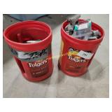2 Containers Of Misc Concrete Anchors & Aluminum