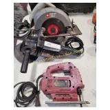 Mix Tool Lot - Circular Saw, Buffer & Skill Saw