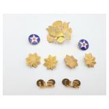 WWII Era Insignias, Army Officer Hat Badge, Major