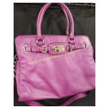 Michael Kors Purple Leather Shoulder Bag