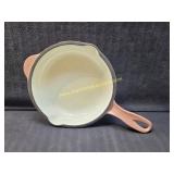 Vintage Cottage Collection Pink Brown Enamel Cast