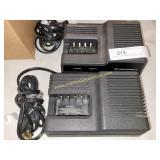 2) Motorola NTN4633C Radio Battery Chargers