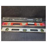 3) 24" Aluminum Levels