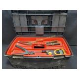 Black & Decker Plastic Tool Box & Misc Tools