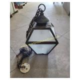 Vintage Rustic Light Fixture - DAMAGED