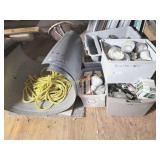 2nd Floor - Mix Lot Light Bulbs & Metal AC Duct