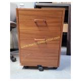 Small Rolling Cabinet - Laminated, particle board