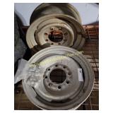 2nd Floor - Qty 2 Rims 17"  Steel Wheels