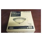 New 13" 2 Light Flush Mount Light Fixture