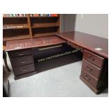 1) Office Desk, Left Hand Return Credenza
