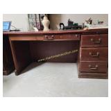 1) Office Desk -  Center Drawer, 3 Drawers Desk,