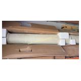 1) Fiberglass Decorative Column 14x8 Plain 1/2 Spl