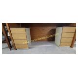 2) Matching Drawer Bases - Laminated Drawer Fronts