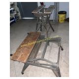 2) B&D WorkMate Portable Folding Workbenches