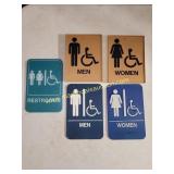 2nd Floor - Pre Owned Small Bathroom Signs