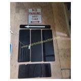 2nd Floor - 1) 24" x 18" Metal Sign NO PARKING &