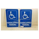 2nd Floor - 2) Used 18" x 12" Metal Signs