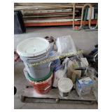 Pallet of Misc Grout, Concrete Leveler, Stucco